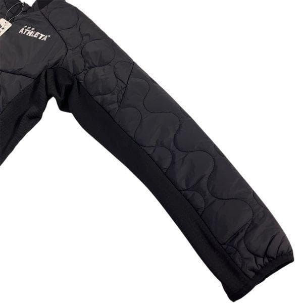 【新品】アスレタ グリッド起毛パディングTR セットアップ M 黒 サッカー