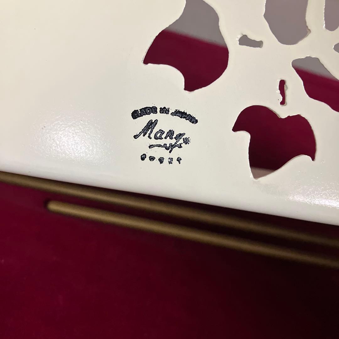 マニー　ローズ　薔薇　アイアン　キッチン　クロス　ふきん　掛け　ホルダー　棚