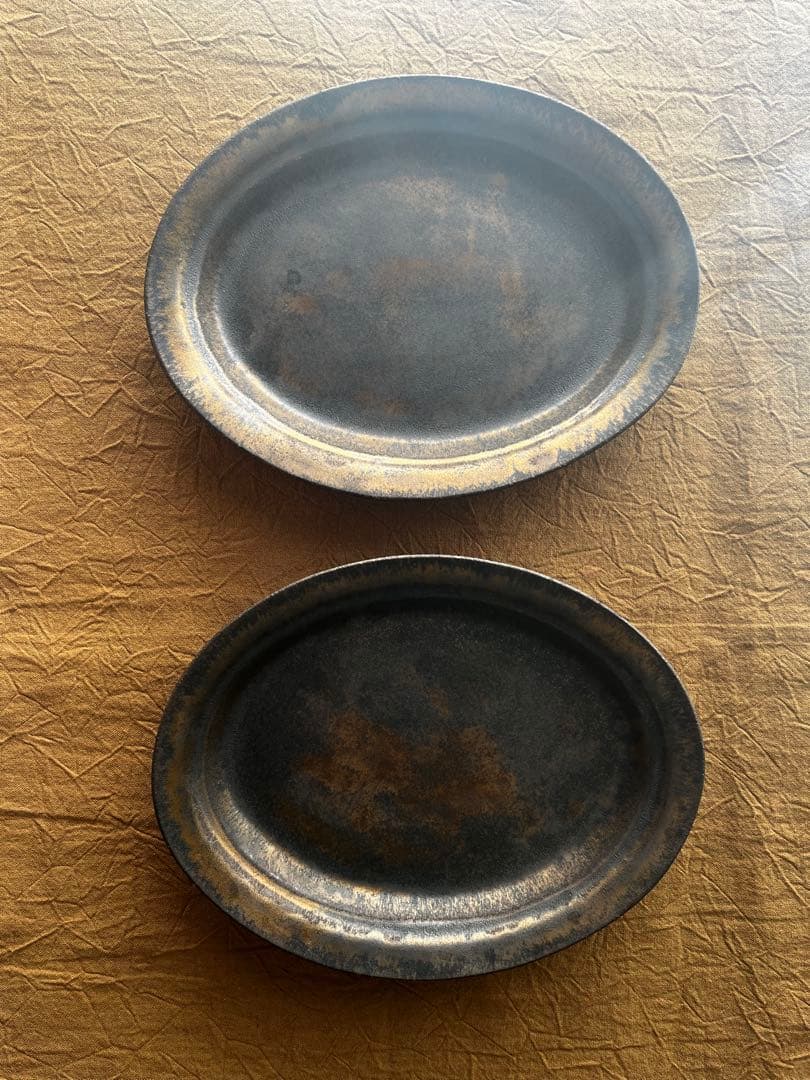 カタチ製作所　オーバルプレート　2枚