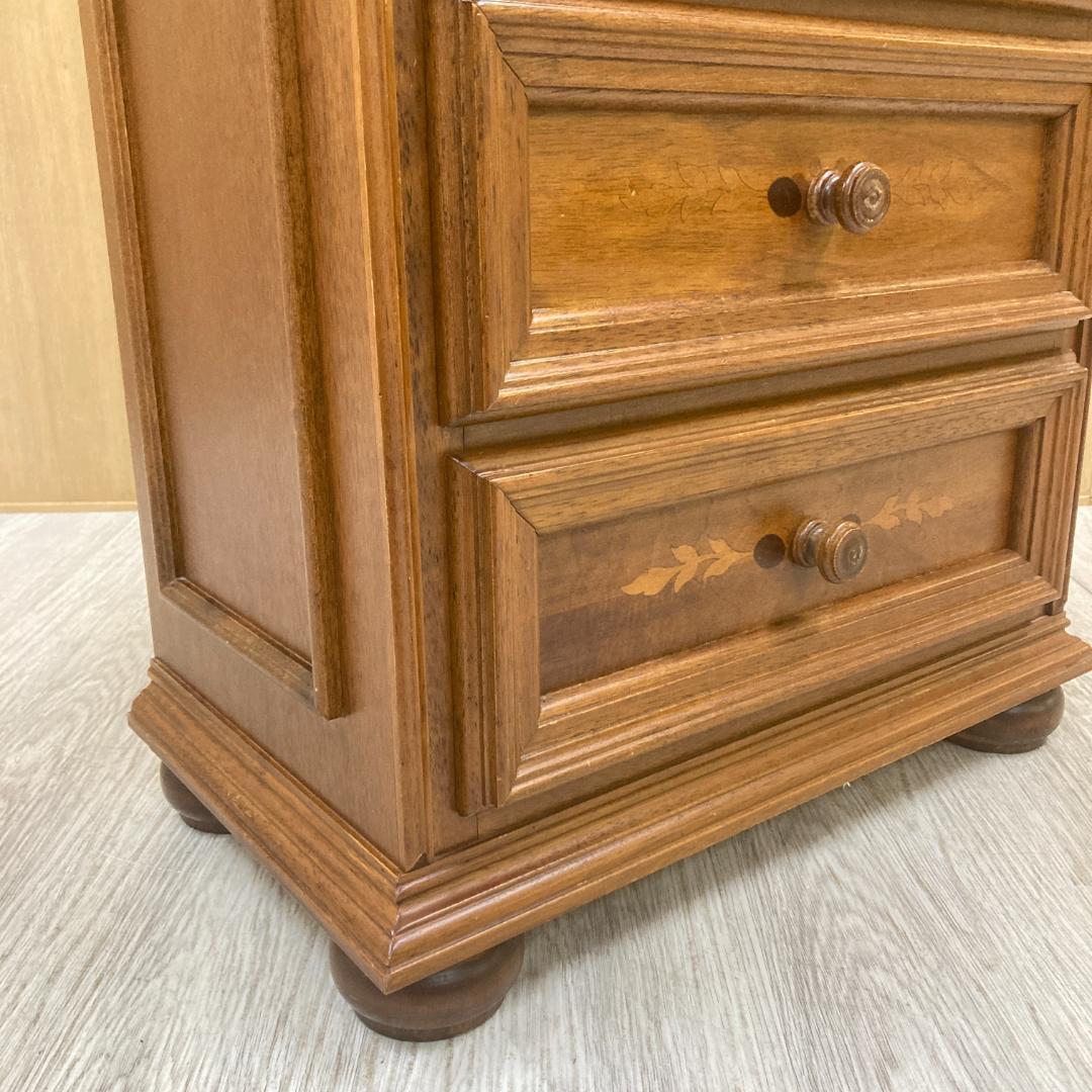 イタリア　象嵌　３段チェスト　サイドチェスト　クラシック