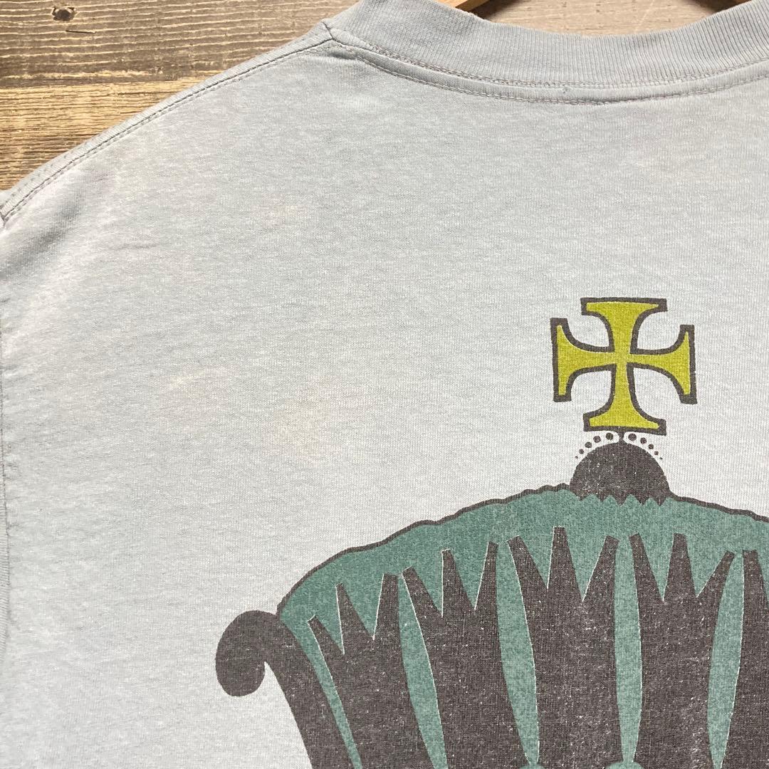 レア★80s OLD STÜSSY クラウンクロス 黒タグ ビンテージ Tシャツ