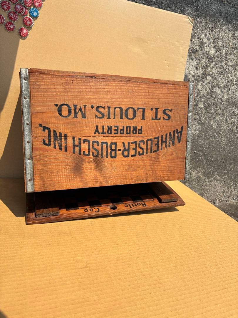 ★Budweiser ヴィンテージ木箱 Anheuser-Busch★ 希少