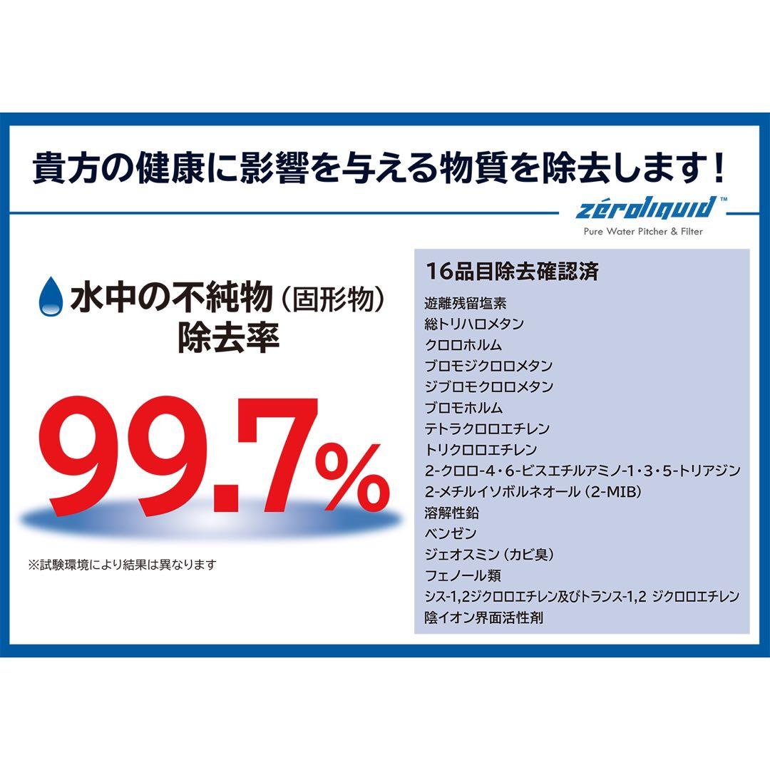 ＊ＺＥＲＯピッチャー ６層浄水フィルター搭載 素材の味を引き立てる