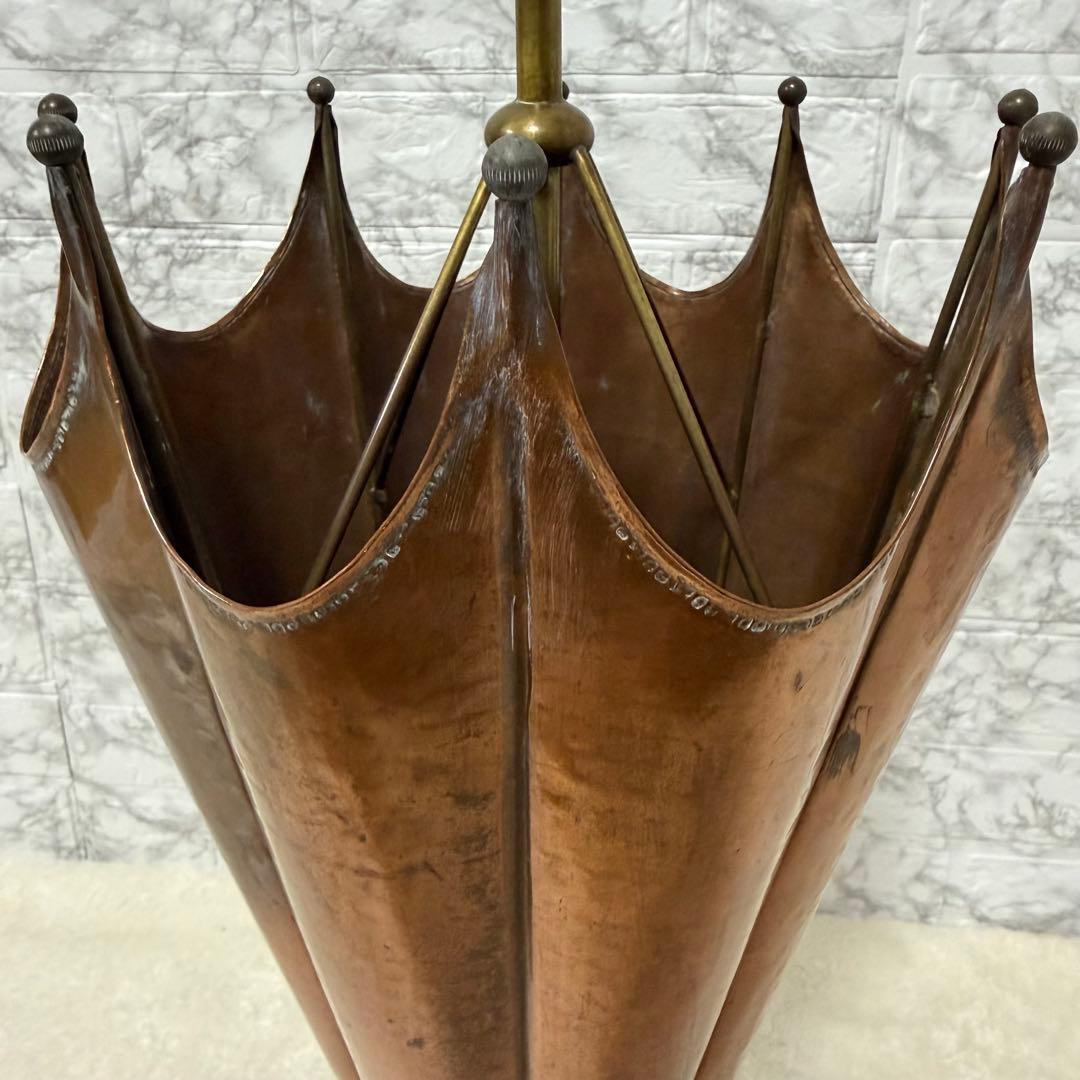 銅製　傘型　傘立て　アンティーク　イタリア製　アンブレラスタンド　オシャレ　店舗