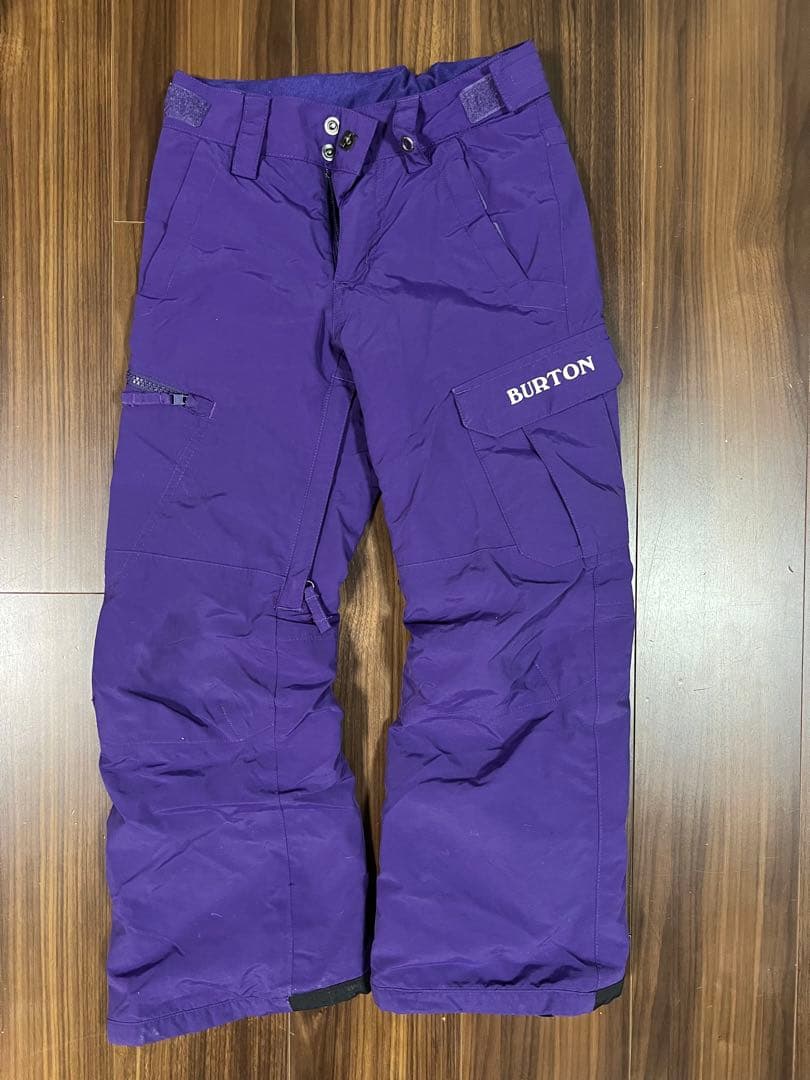 【美品】BURTON バートン キッズ スキーウェア 上下セット XS