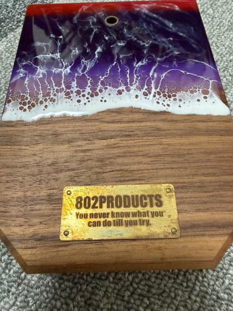 【希少】802products 夜明けレジンランタンスタンド ウォールナット