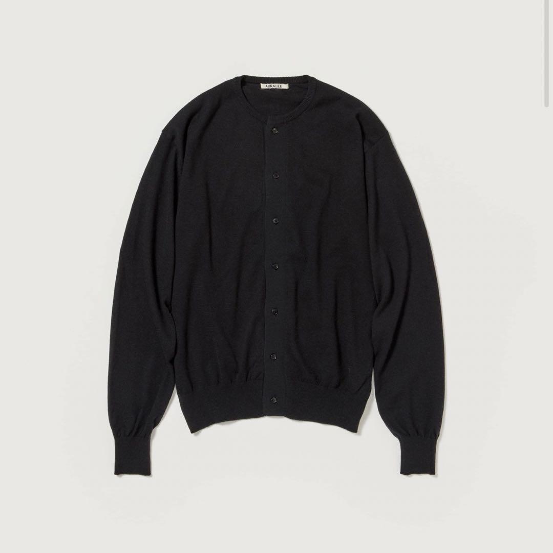 トップス AURALEE CASHMERE HARDTWIST KNIT CARDIGAN