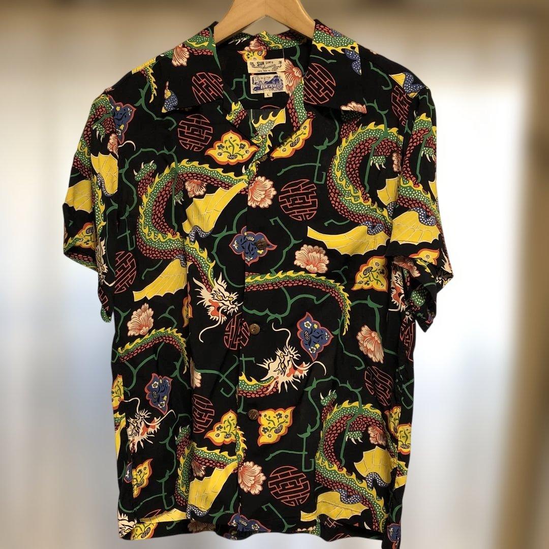サンサーフ　ビームスボーイコラボ　アロハシャツ　龍　ドラゴン