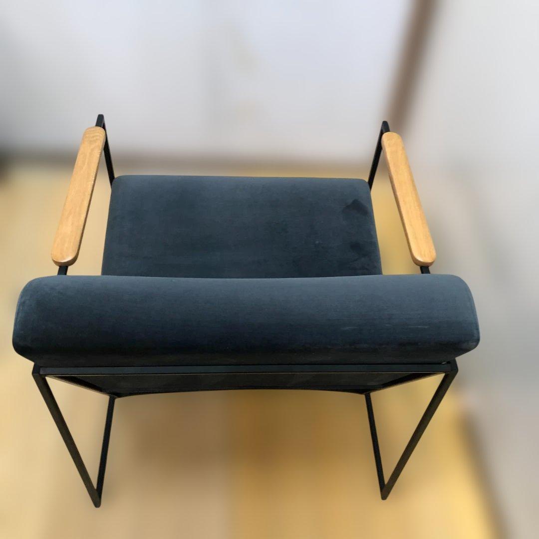 送料無料 1人掛け ソファ 北欧風 モダン インテリア ベロア 88269