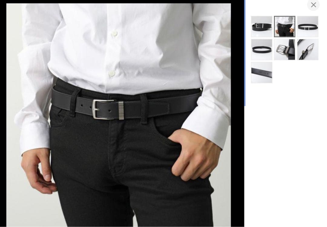 バーバリー CHECK PIN BELT 8065984【サイズ85】イタリア製