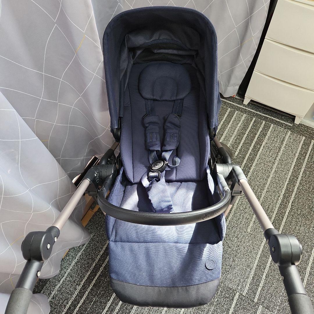 【美品】CYBEX サイベックス Melio メリオ ベビーカー ネイビーブルー