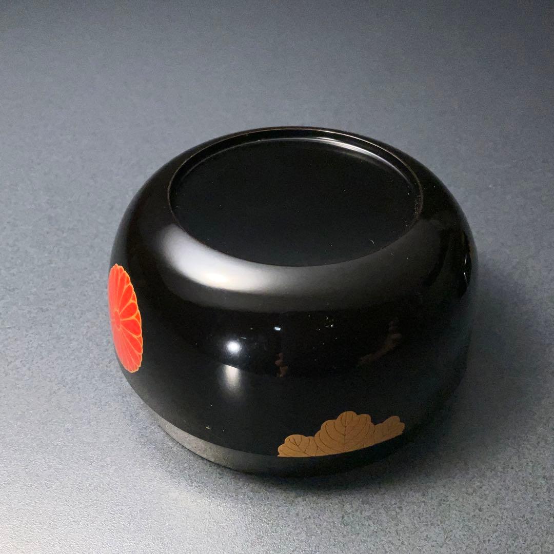 【茶道具】平棗　高台寺蒔絵　菊桐　加賀蒔絵　共箱　R1276ダN3