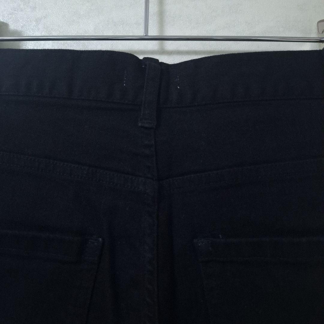 新品 エディットフォー ルル ハイウエスト ブラック ストレートデニム 美脚