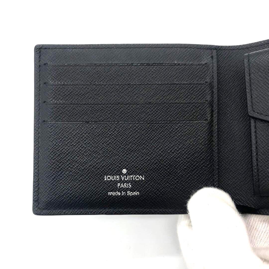 未使用✨ルイヴィトン タイガ　ポルトフォイユマルコ　ＮＭ　二つ折り財布 ブラック