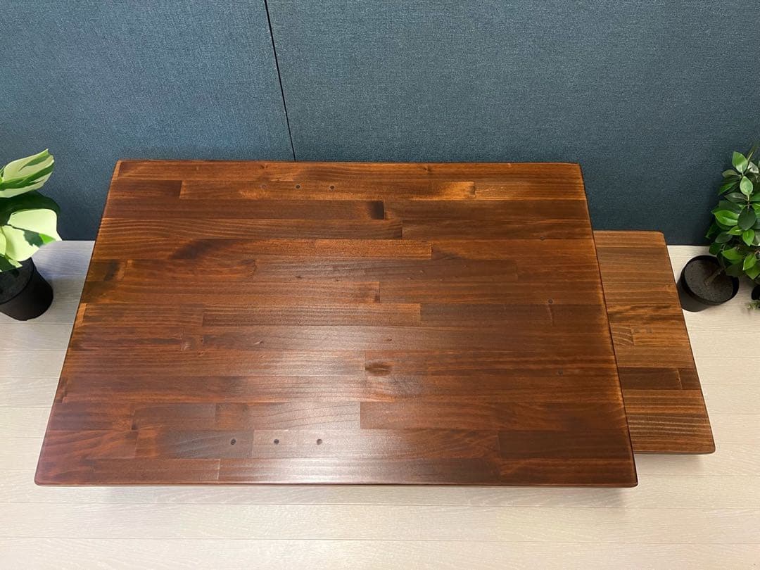 【送料無料】 ローテーブル アングル脚 110cm 60cm ウォルナット調