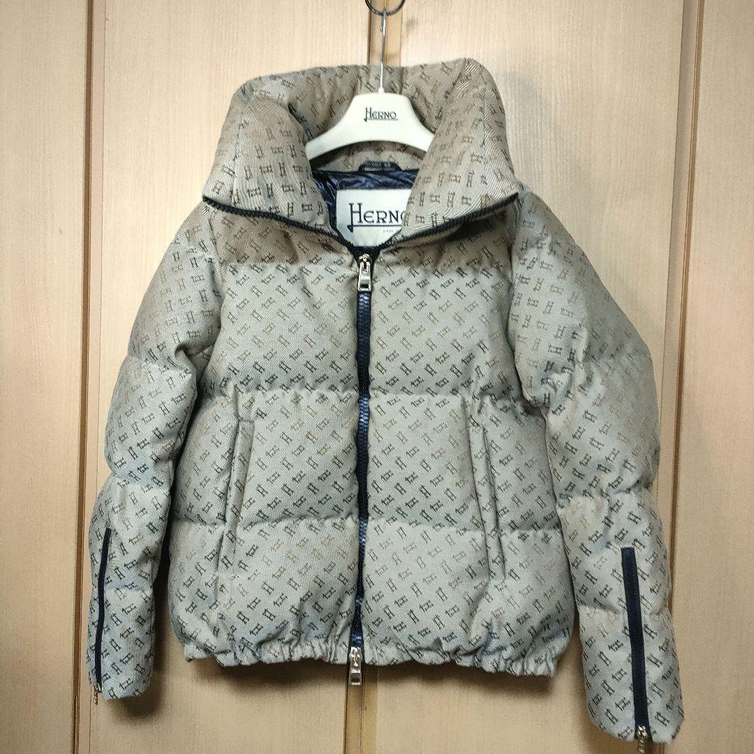 極美品✨HERNO ヘルノ Hモノグラム ダウンジャケット 44