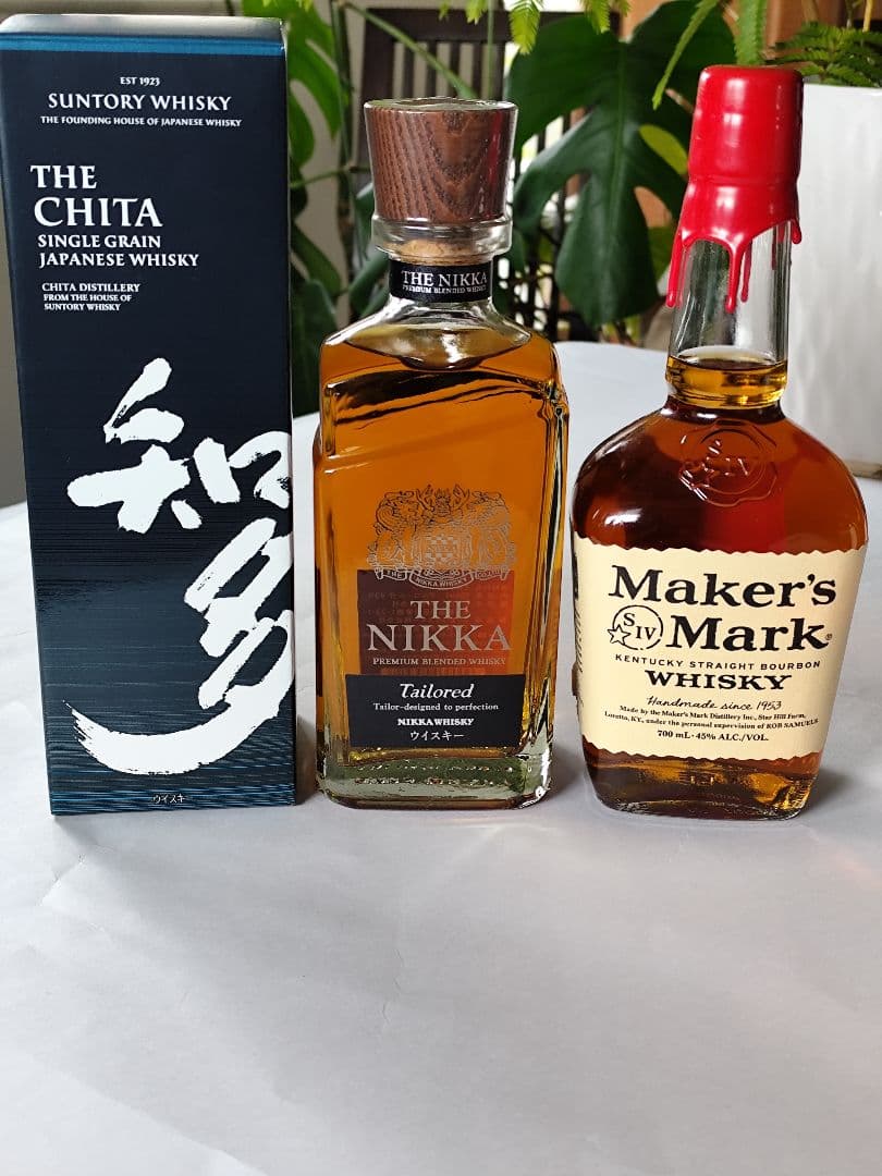 ザ・ニッカ テーラード ・知多・lMaker's Mark ウイスキー