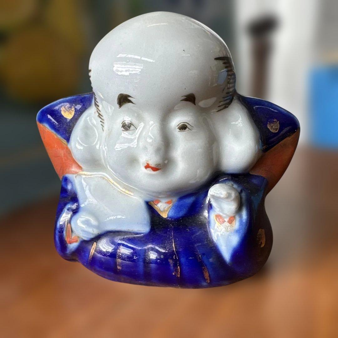 骨董　蔵出し　時代物　福助　置物　縁起物