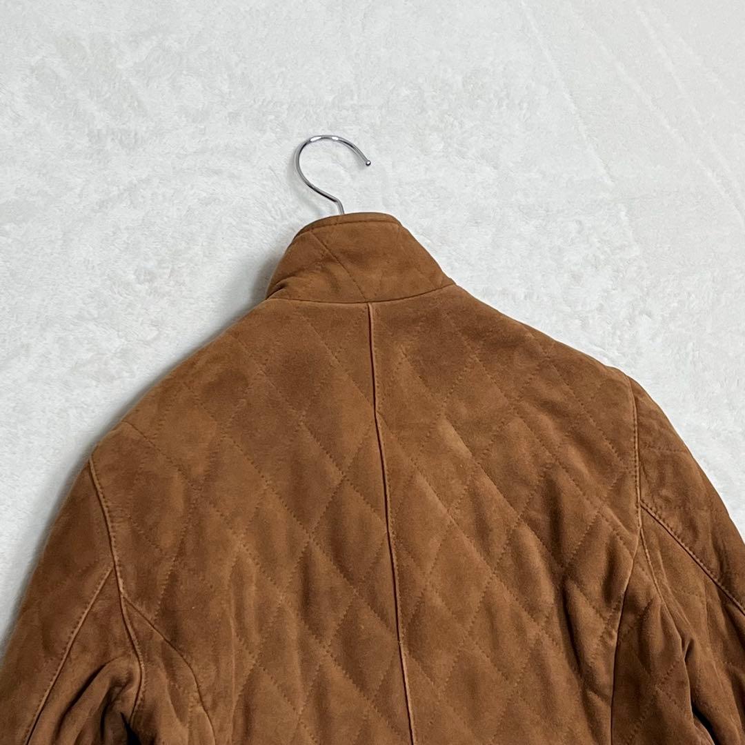 『ブルックス ブラザーズ』スエードライダースジャケット 羊革レザー ダブルジップ