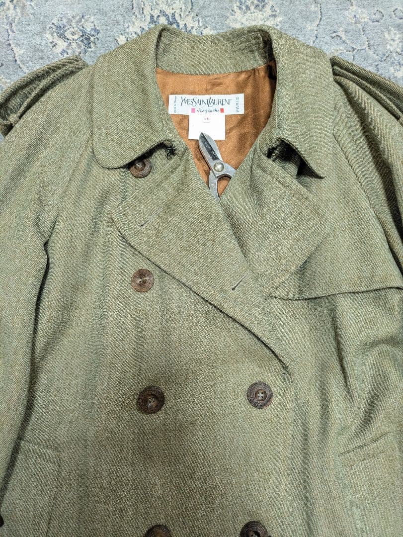 70s Saint Laurent Rive Gauche ウールコート
