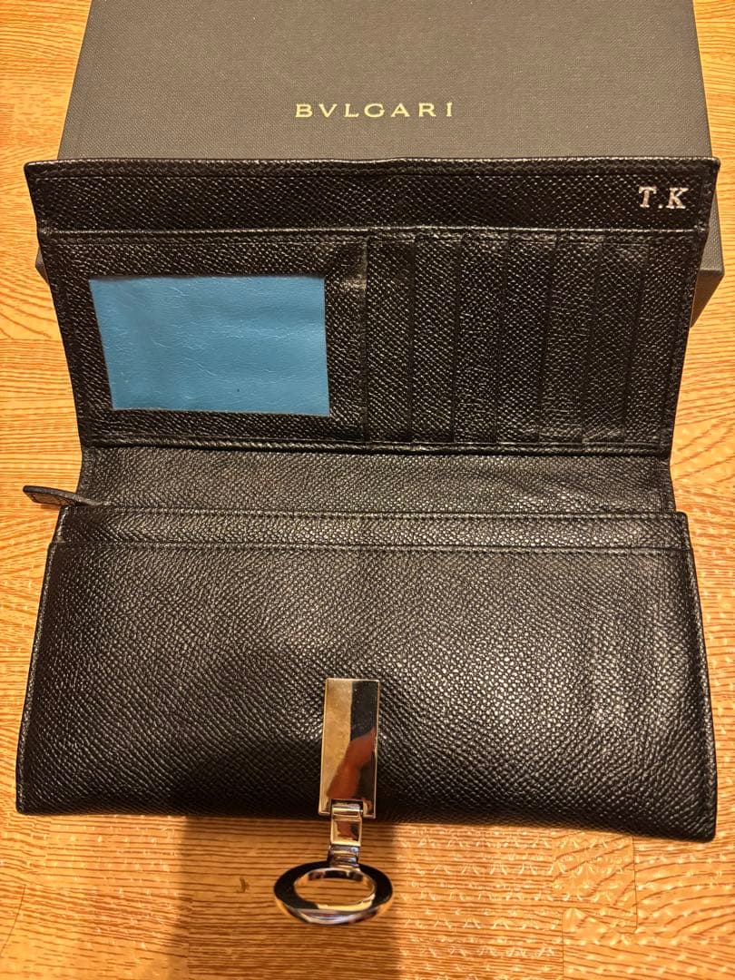 BVLGARI ブルガリ ロゴクリップ 長財布 ブラック