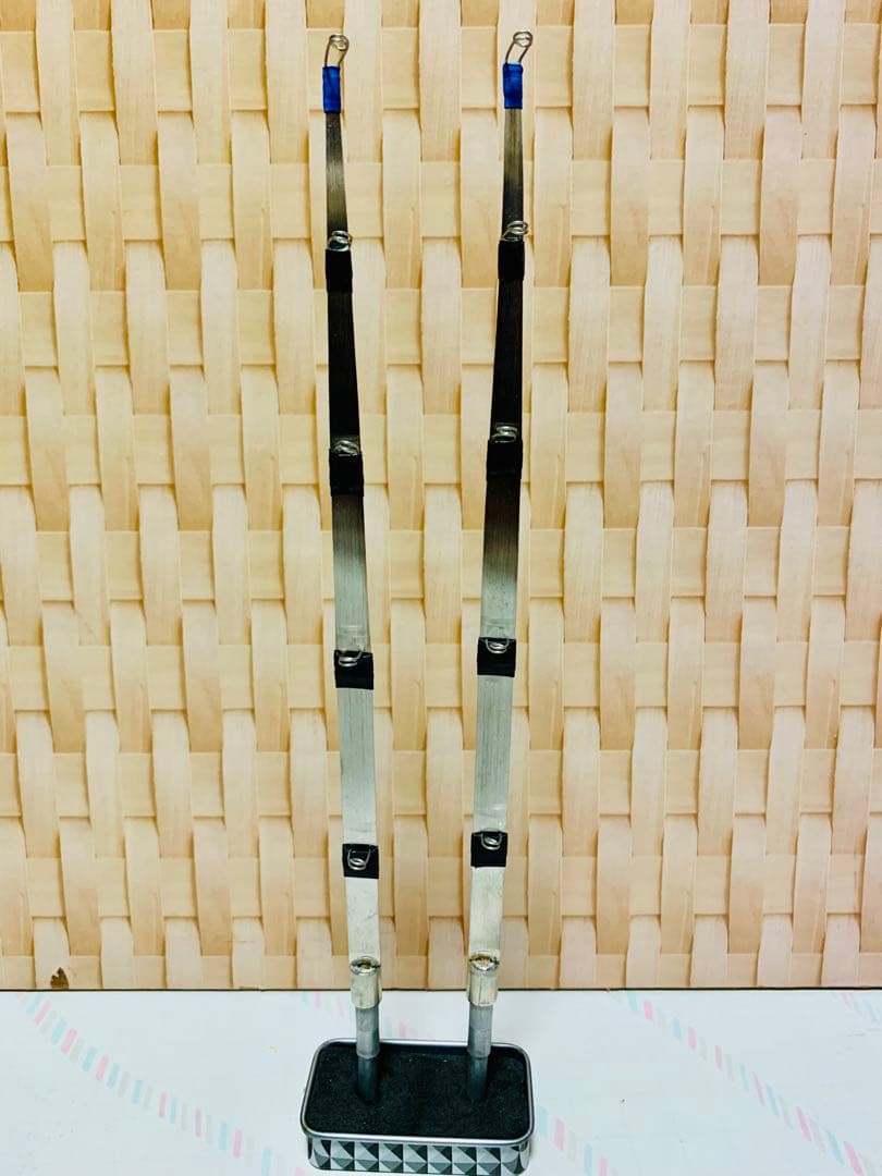 氷上ワカサギ釣り　ステンレス穂先　 ２本　全長約 255ミリ