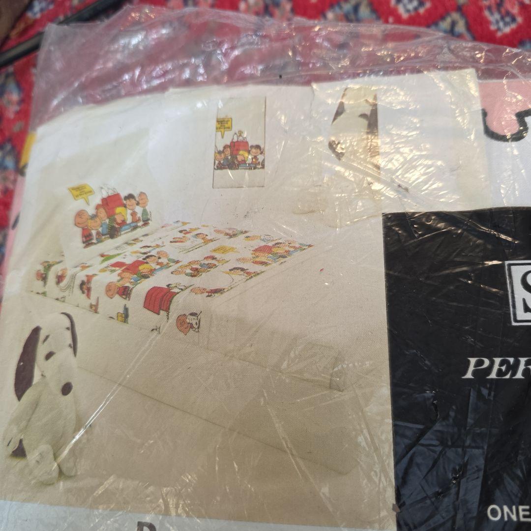 スヌーピー　ヴィンテージ シーツ　ピロケース