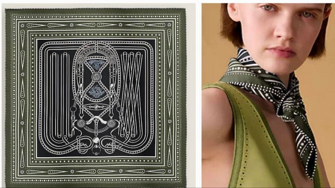 エルメス グラン・トゥラララ・バンダナ 55 スカーフ