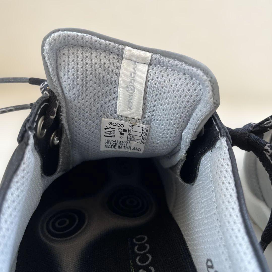 未使用✨ECCO エコー ゴルフシューズ　バイオム24cm 黒 レザー