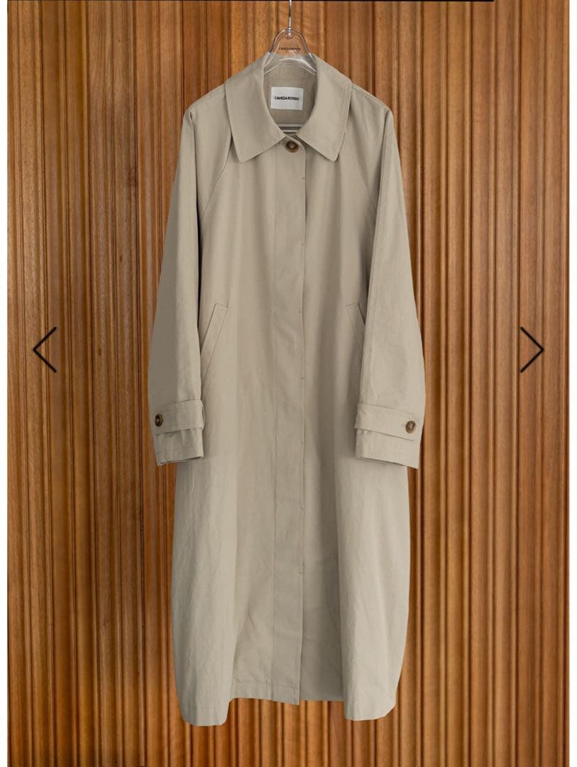 新品タグ付きカベサロッソ　ステンカラーオーバーコート