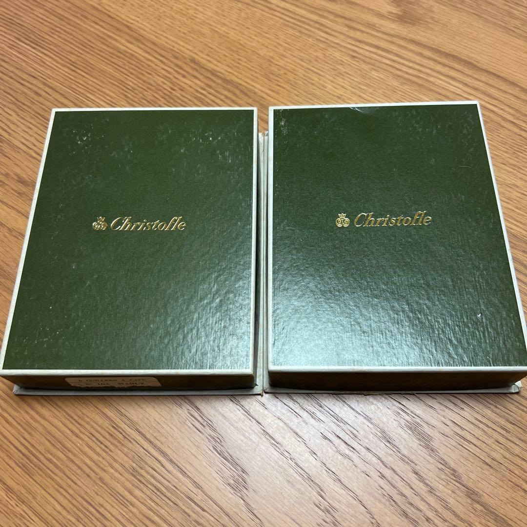 クリストフル/Christofle ティースプーン×6本 フォーク×6本セット