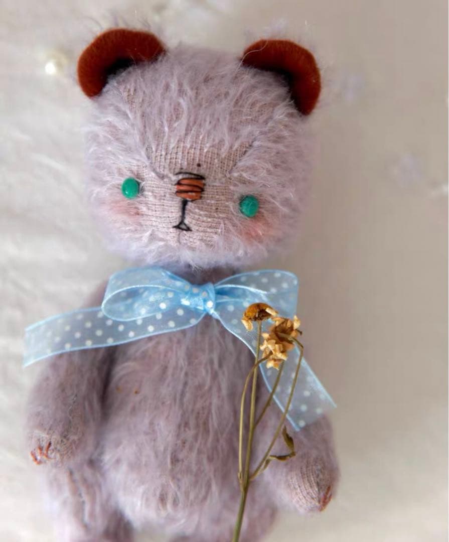 芋色の仔熊 アーティストベア 海外作家様 ハンドメイド ぬいぐるみ テディベア