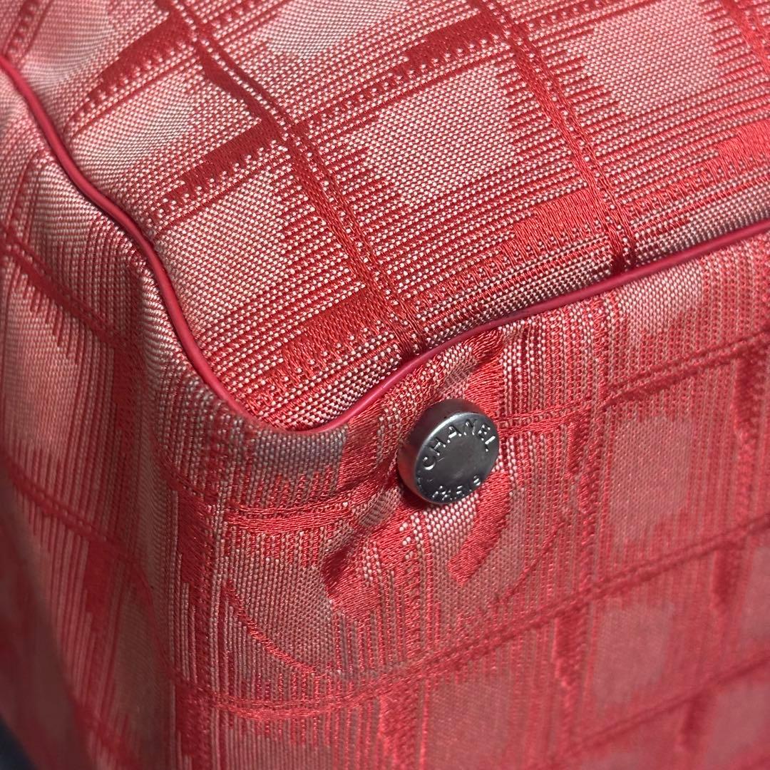 【美品】CHANEL シャネル ニュートラベルライン レッド