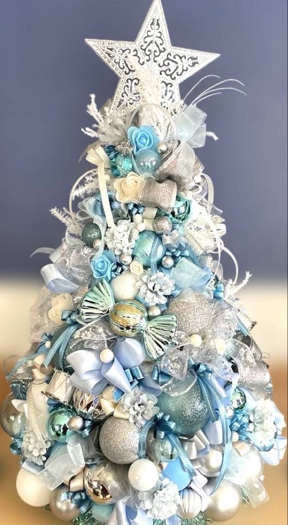 青と白のクリスマスツリー❣️ayu❣️２つセット❣️