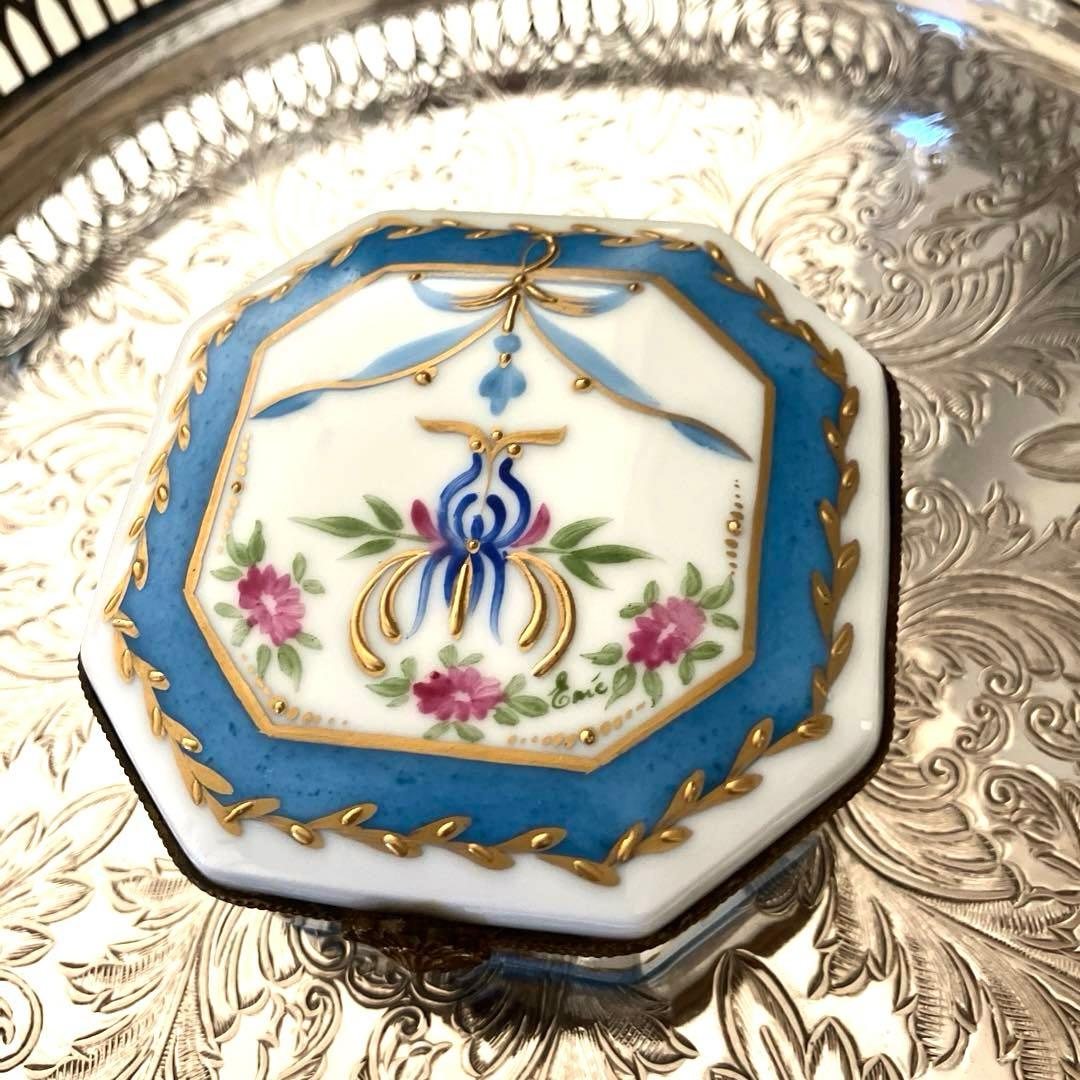 ❤️最終価格❤️ロールセリニャック　手描き　24金　リモージュボックス　小物入