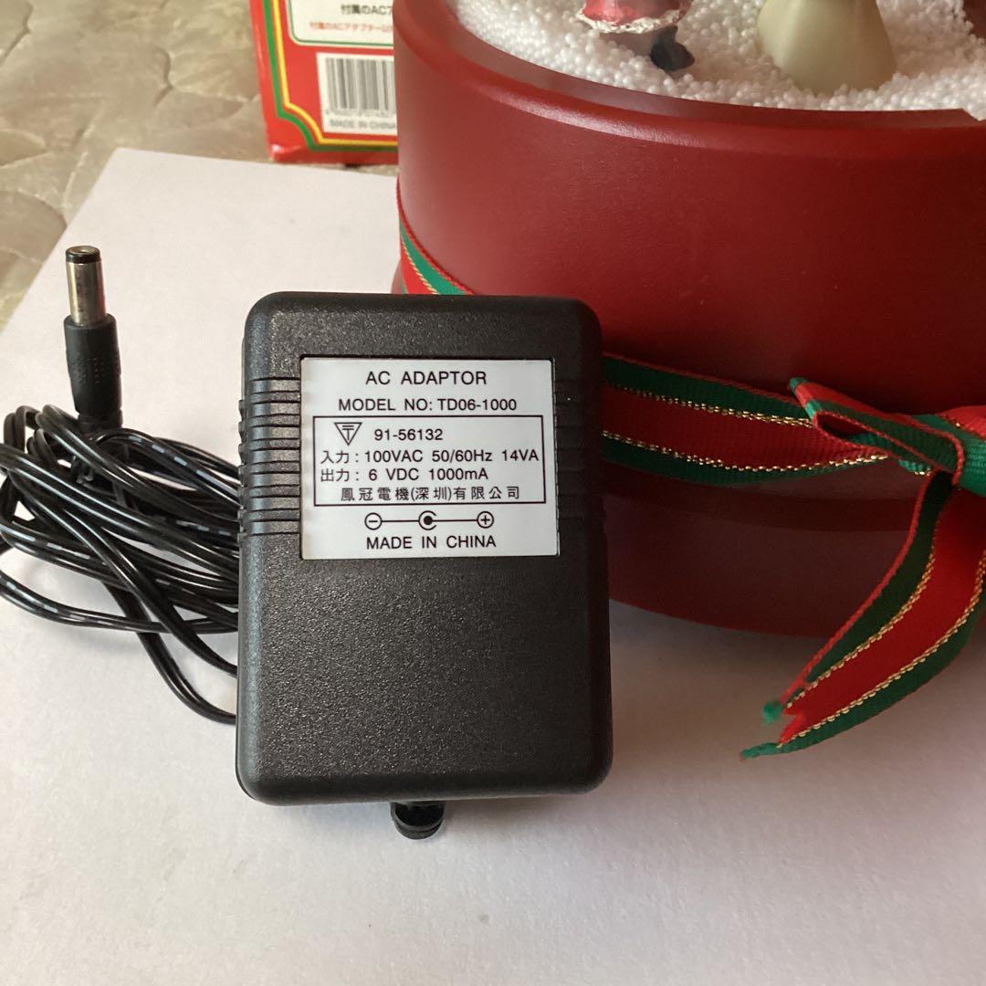 クリスマス　オルゴール付き、ホワイトＸmasツリー　AC アダプター付き