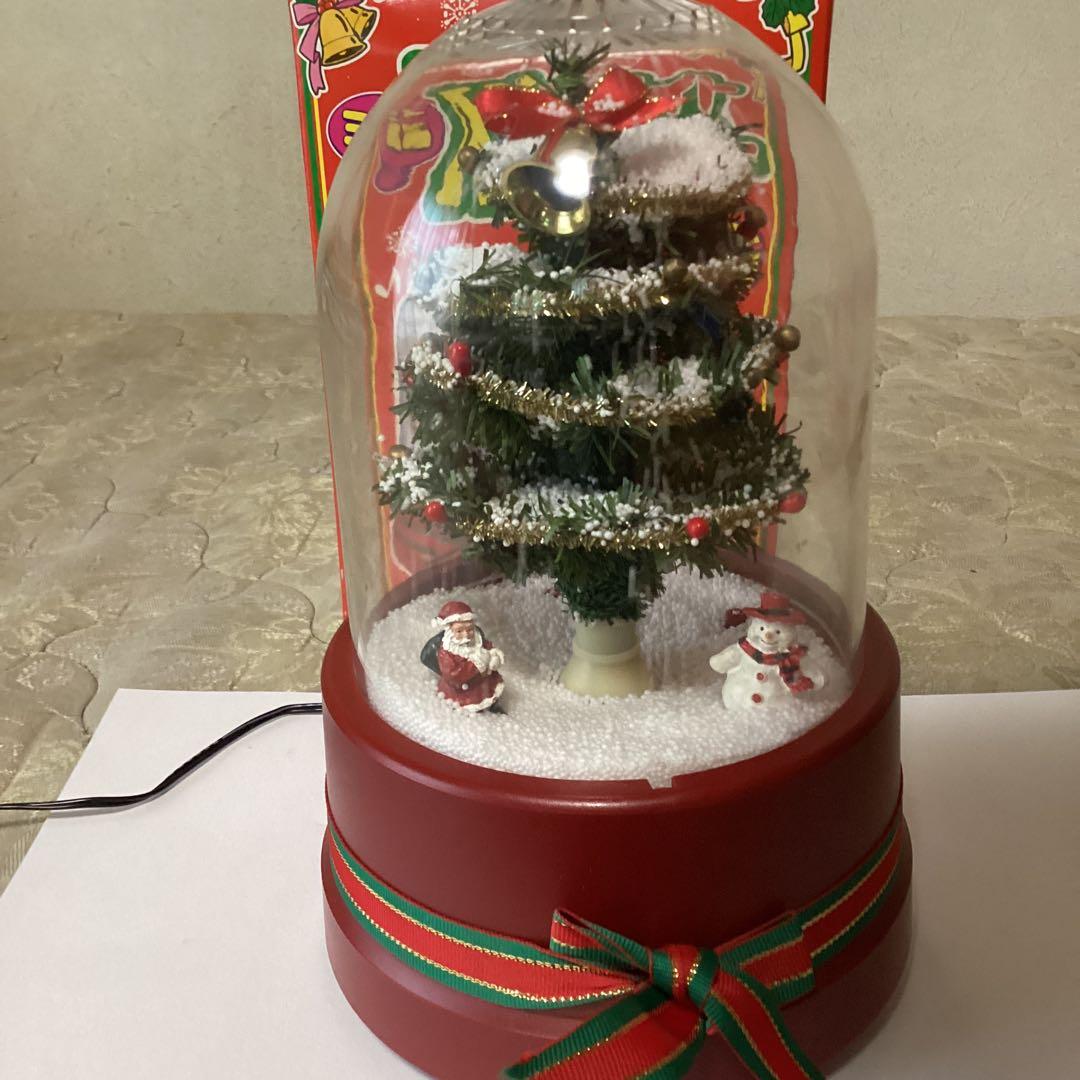 クリスマス　オルゴール付き、ホワイトＸmasツリー　AC アダプター付き