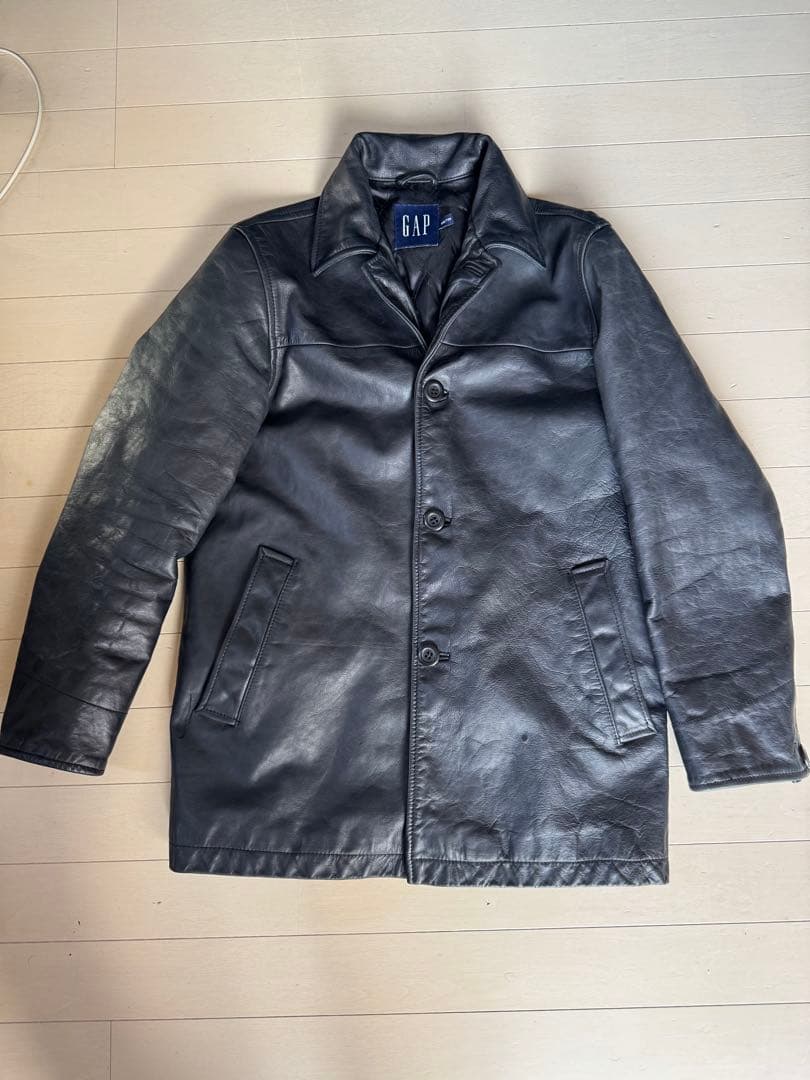 希少 XXS OLD GAP レザー カーコート　野村訓市