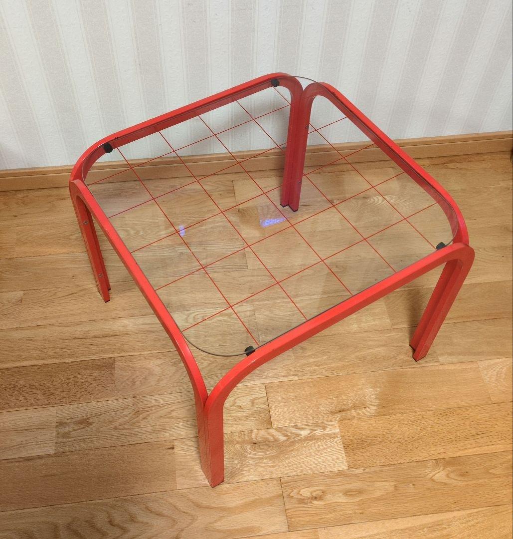 レトロポップ ガラステーブル