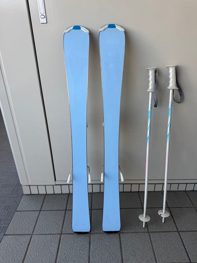 3点 STREULE 100cmスキー板、HEADブーツ19.5cm、ストック