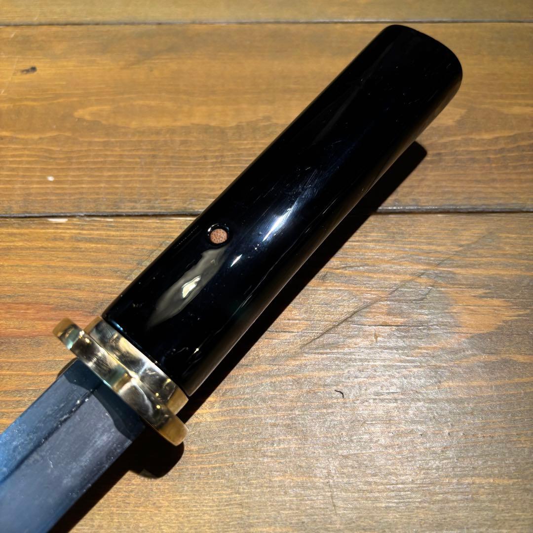 日本刀残欠クラフトナイフNo.70 左文字 黒鞘