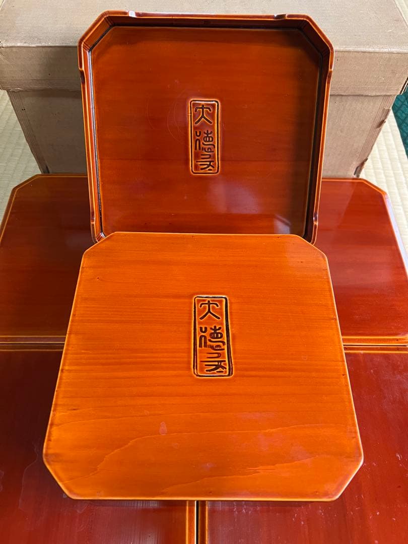 茶道具 漆器 大徳寺 重箱5個セット ①【USED】