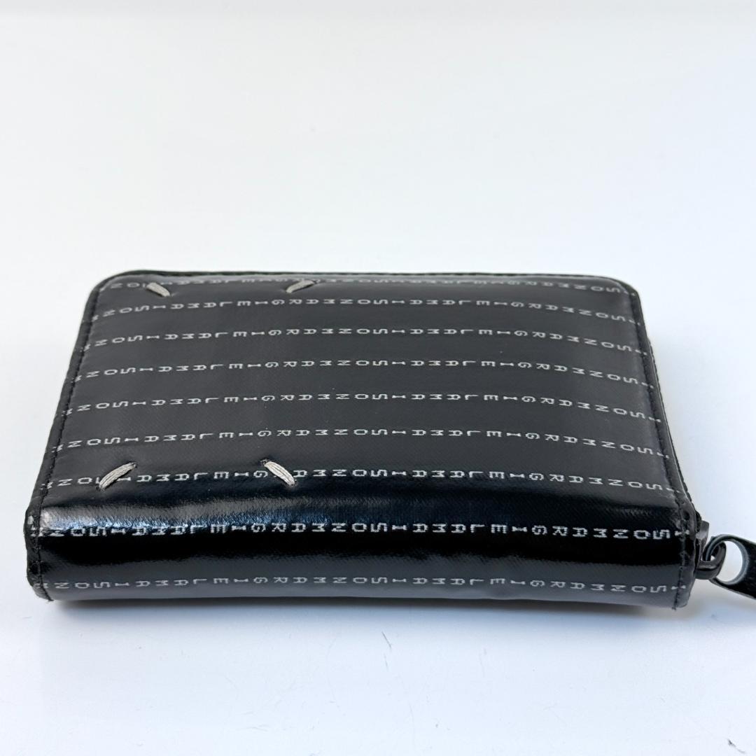 希少 2021SS メゾンマルジェラ ミニ財布 レザー ラウンドジップ ロゴ