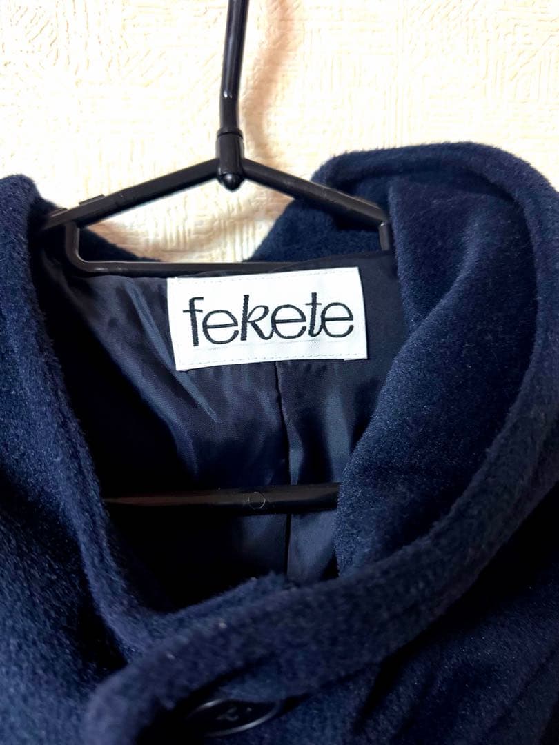 FEKETE ダッフルコートMサイズ　ネイビー
