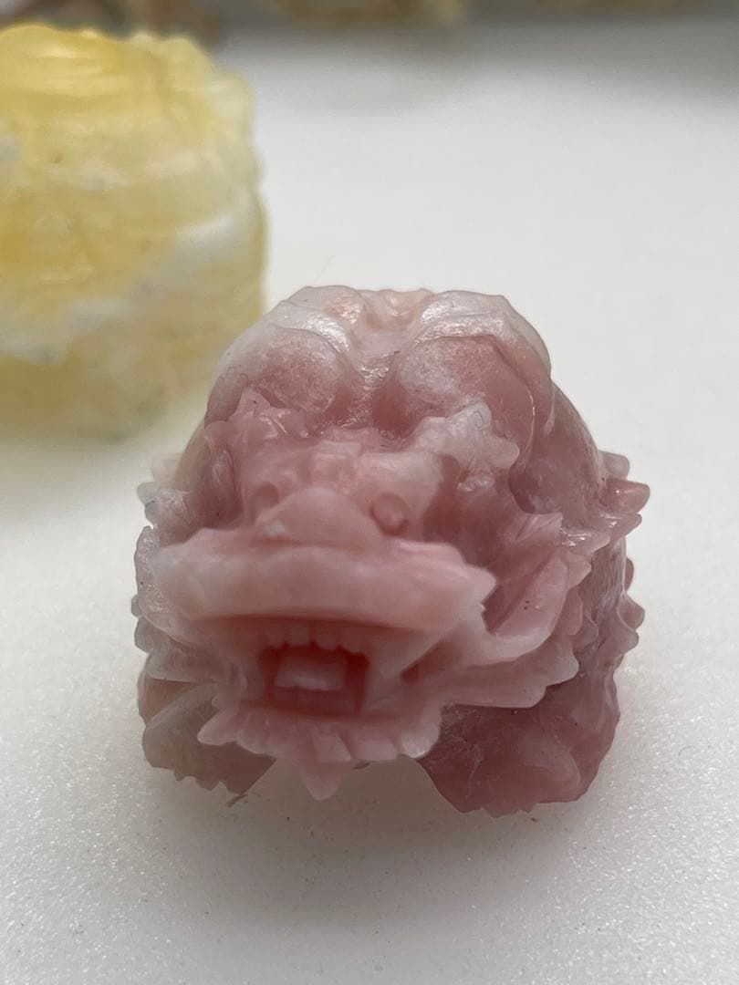 ポンポン様9【2015】多ハート乗せ龍亀 ピンクオパール