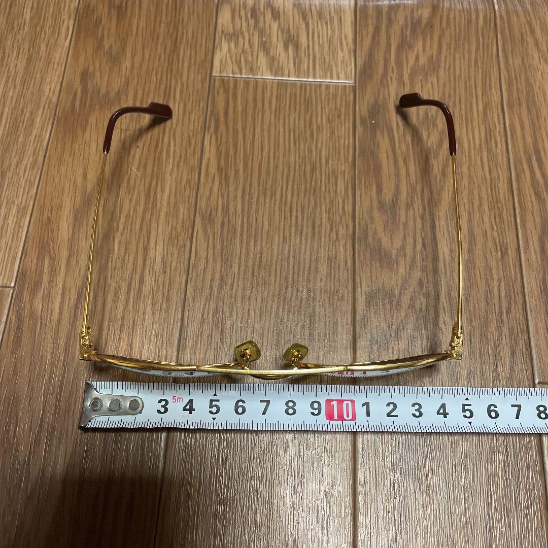 カルティエ サングラス　メタルフレーム　トリニティゴールド140　ヴィンテージ物