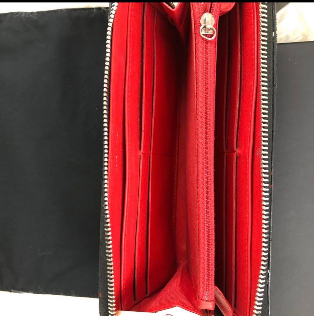 シャネル タイポグラフィー　マトラッセ　長財布　確実正規品