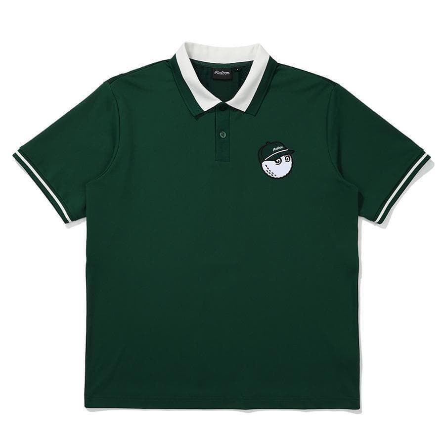 即日発送 マルボンゴルフ ポロシャツ malbon golf メンズ シャツ 緑