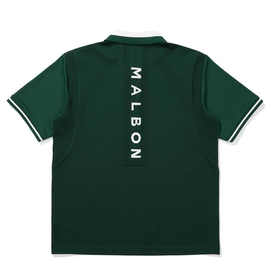 即日発送 マルボンゴルフ ポロシャツ malbon golf メンズ シャツ 緑