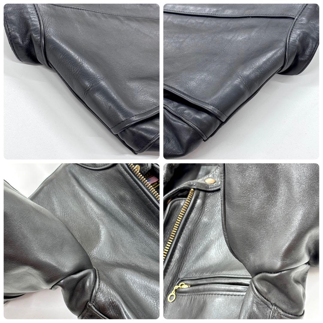 VANSON バンソン シングルライダース レザージャケット TYPE B 34